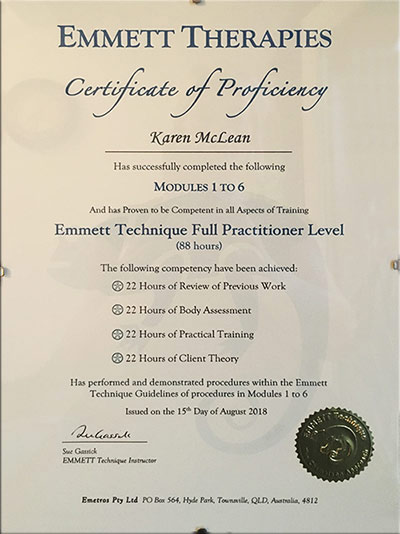 Emmett Technique certificate